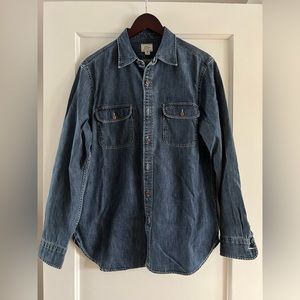 J. Crew Denim Button Down Shirt - M